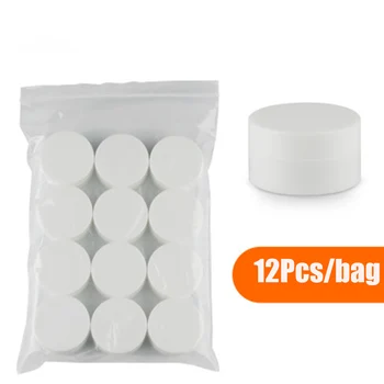 

12pcs/bag Plastic Empty Makeup Jar Pot Sample Refillable Bottles Travel Face Cream Lotion Cosmetic Container 3g/5g/10g/30g/50g