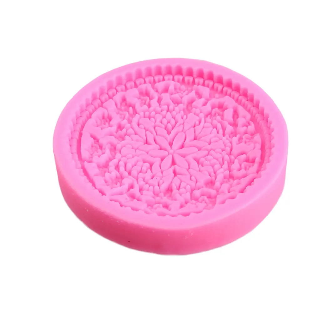 Lace Flower Силиконовые Кружева цветок флора для кексов, помадки торт плесень Декор формы для выпечки торт формы - Цвет: Lace Flower