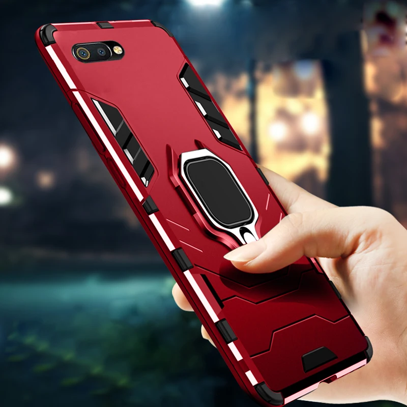 Чехол для OPPO A5s Силиконовый ТПУ и Жесткий Поликарбонат роскошный бронированный