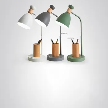 

Nordic LED Table Lamps for The Bedroom Modern Solid Wood Home Decor Beside Lamp Light Fixtures Creative Living Room Desk Light