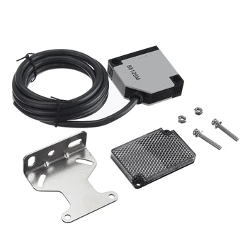 

E3JK-R4M2 Retro-Reflective Dark-ON Pre-Wired Type Photoelectric Sensor Switch with E39-R1 Reflector DC 12-24V Accessory