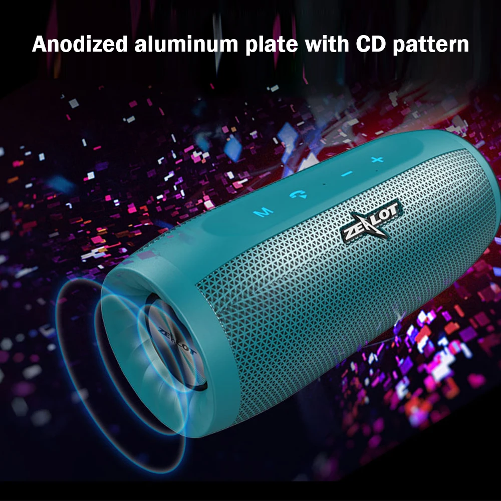 Bluetooth Колонка Zealot S16 Беспроводная колонка с сабвуфером|Портативные колонки| |