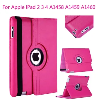 

For Apple IPad 2 3 4 A1396 A1395 A1397 A1430 A1460 Case Tablet Tempered Glass Tablet 9.7 Smart 360 Degree Rotation Stand Cover