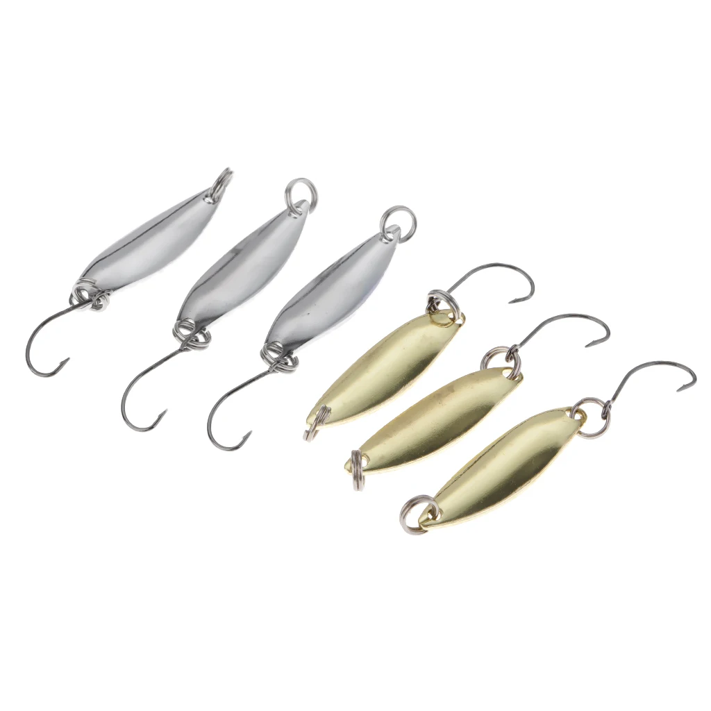 6 шт. 2 г Спиннер ложка Swimbait Свежая/Морская Рыбалка снасти приманки и твердые