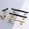 KK&FING Modern Zinc Alloy Black Gold Door Handles Kitchen Cabinet Handles Solid Drawer Knobs Fashion Furniture Handle Hardware ► Photo 1/6