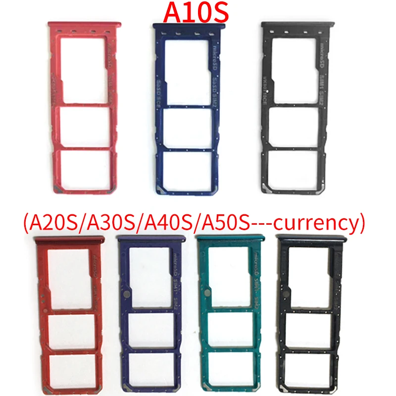 Лоток для Sim-карты держатель считывателя SD-карт Samsung Galaxy A10S A107 A20S A207 A30S A307 A40 A40S A50S