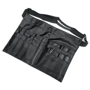 

Foldable Makeup Bag 21 Pockets Foundation Cosmetic Eyeshadow Brushes Storage Waist Bag Professional PU Leather Cosmetic Bags