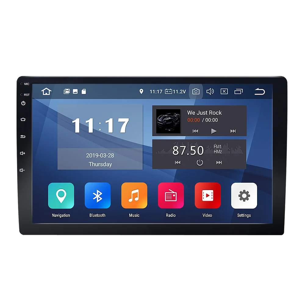 

Android 9.0 Universal Double Din Car Stereo 10.1" HD Touchscreen Car GPS Navigation Bluetooth 5.0 4G Adjustable Viewing Angle