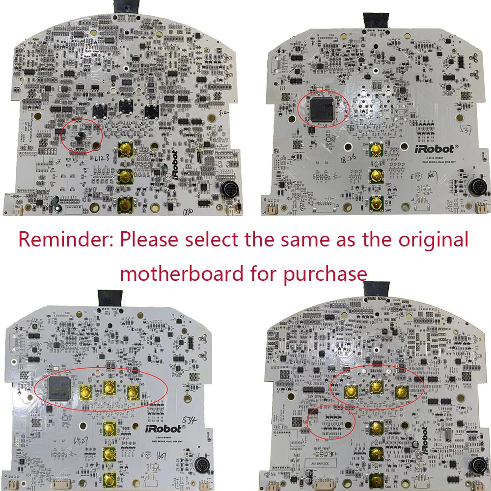Irobot roomba 500 600シリーズ掃除機用のタイミング機能付きpcb