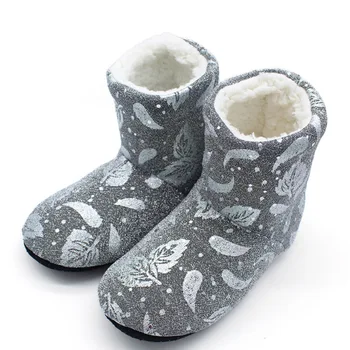 

sock bots women shoes women winter bed slippers slippers women cute slippers Plush Cotton Fabric slippers
