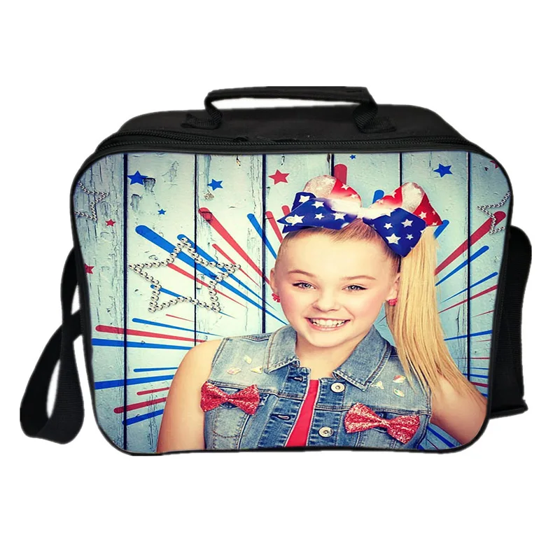 Jojo Siwa сумка-холодильник для детей, для мальчиков и девочек, сумка-холодильник, утеплитель, Модная студенческая Рабочая, новая практичная красивая сумка для ланча - Цвет: 16