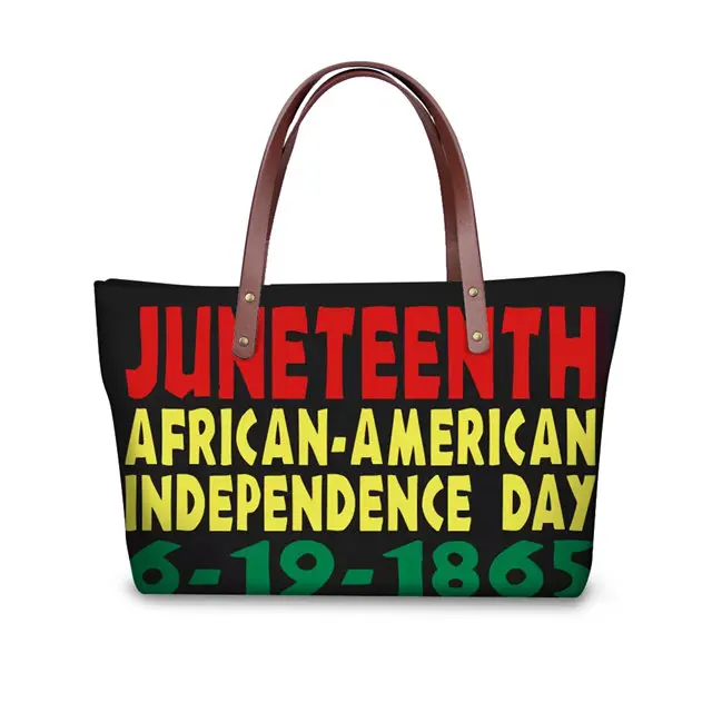 WHEREISART Pan African Ankh Prints Handbag Women Casual Bags Female Shoulder Bag Large Capacity American Tote Hand Bag - Цвет: YQ3414AL