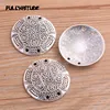  2pcs 37mm Two Color Flower Round Charms Connector Jewelry Making DIY Handmade Craft DIY ► Photo 3/6