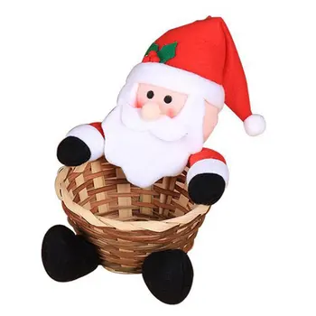 

Cute Christmas Decoration Candy Basket Desktop Decoration Children Candy Basket