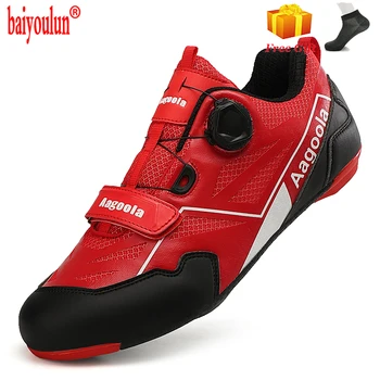 

High Quality Road Bike Cycling Shoes Self-Locking Outdoor Waterproof Ultralight Racing Bicycle Cycling Sneakers MenProfessional