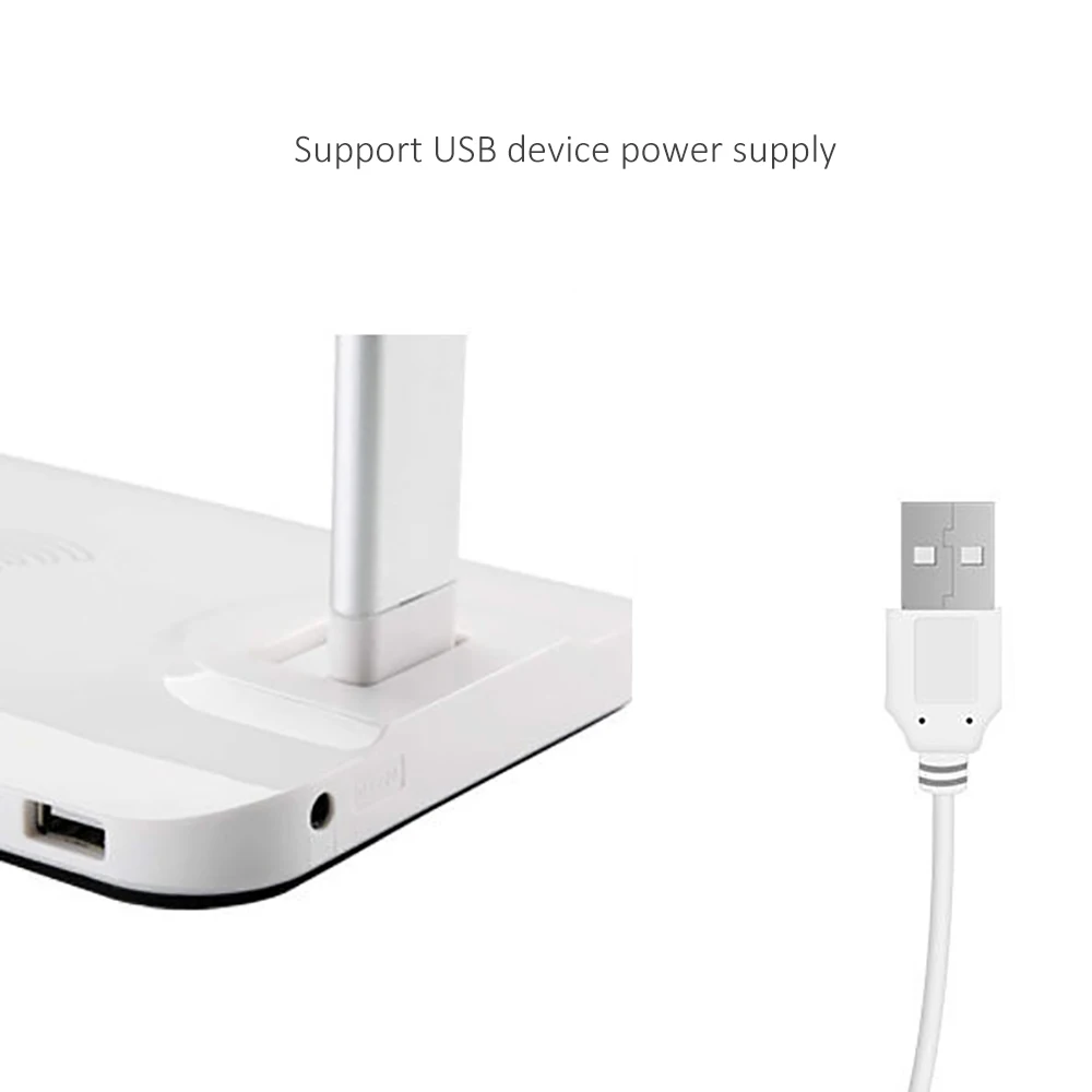 Настольная лампа с usb-питанием Настольная лампа с зарядкой сенсорное управление трехскоростная Регулируемая яркость настольная лампа для колледжа