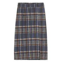 Новинка, женские зимние юбки, плотные Sirts, Женская клетчатая юбка#9253