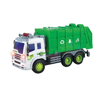 

Friction Powered Sanitation Garbage Truck Toy Vehicle 1:16,With Lights and Sounds,A Great Gift for Children
