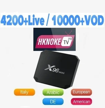 

HKNOKETV PRO 4K IPTV Arabic France Italy Android 7.1 X96mini S905W 1G/8G H.265 Smart IP TV Subscription French Portugal Turkey