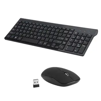 

Wireless 2.4G Keyboard and Mouse 800-1200DPI Mechanical Keyboard Mouse Set for Laptop Computer Ultra-thin Keyboard Mouse