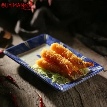 

Exquisite Ceramic Rectangular Plate Dinner Plate Cake Plate Sushi Plate Rectangular Plate Japanese Restaurant Restaurant Hotel