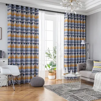 

GYC2482 Gyrohome 1PC Blackout Curtain Bohemia Triangle "Customised" Window Linen LivingRoom Dec
