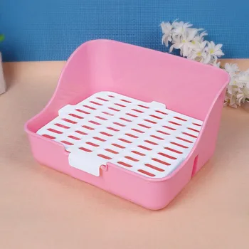 

Cage litter for rabbits Easy to clean Gadget for the needs of small animals Litter Urinal Bowl Pee Training Toilet Pet Product