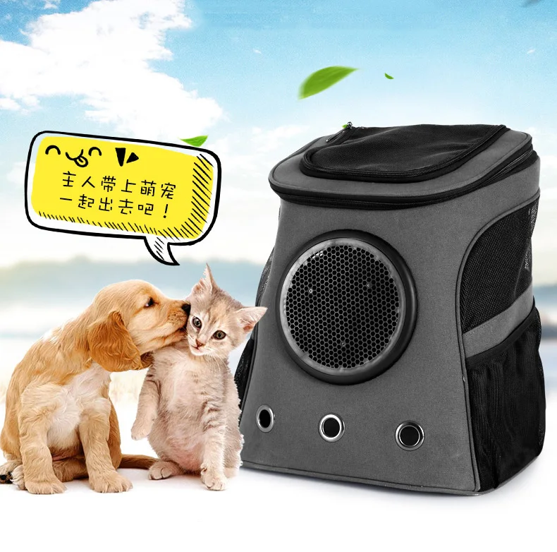 fora portátil grande cão mochila com grande ombro pet cat respirável saco