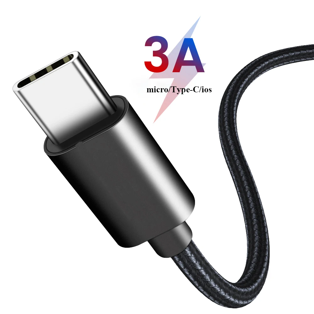

USB Cable For Iphone 11 X XR Micro usb cable for Samsung S6 S7 Xiaomi USB Adapter Cable Type C USB Cable For Huawei P20 P30 Pro