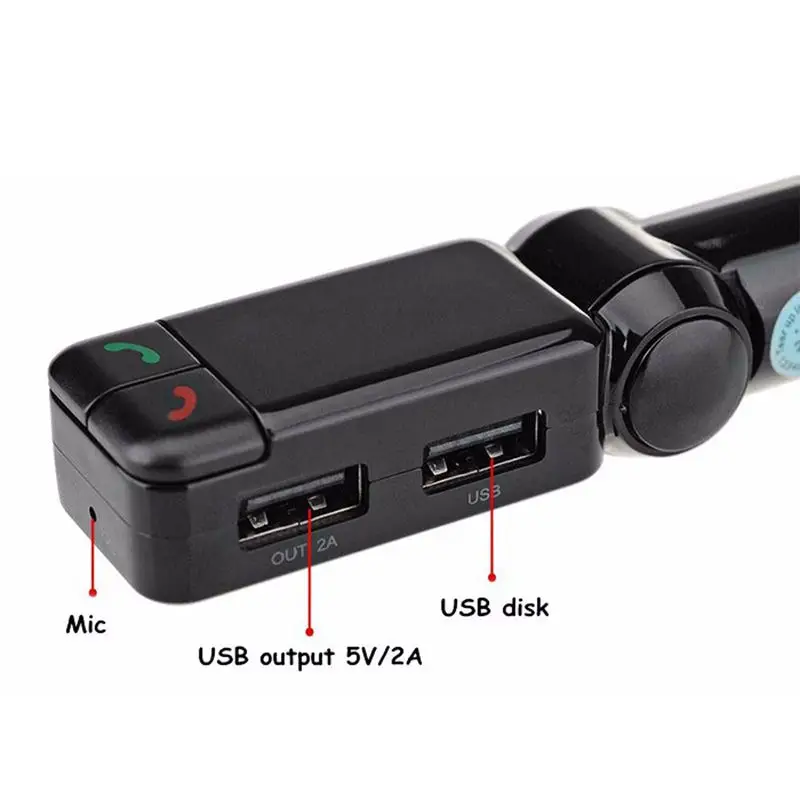 Bluetooth Hands-free автомобильный mp3-плеер mp3-плееры Портативный MP3-плеер Полная частота FM Bluetooth передатчик