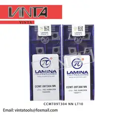 Бесплатная Доставка 10 шт./лот CCMT09T304 NN LT10/CCMT09T308 NN LT10 cnc карбида обращаясь вставками токарный станок режущего инструмента