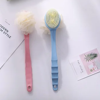 

Long Handle Bath Brush Soft Bristle Bath Brush Household Rubbing Towel Rub Back Brush DON'T Ask for Help Rubbing Bath Brush Bath