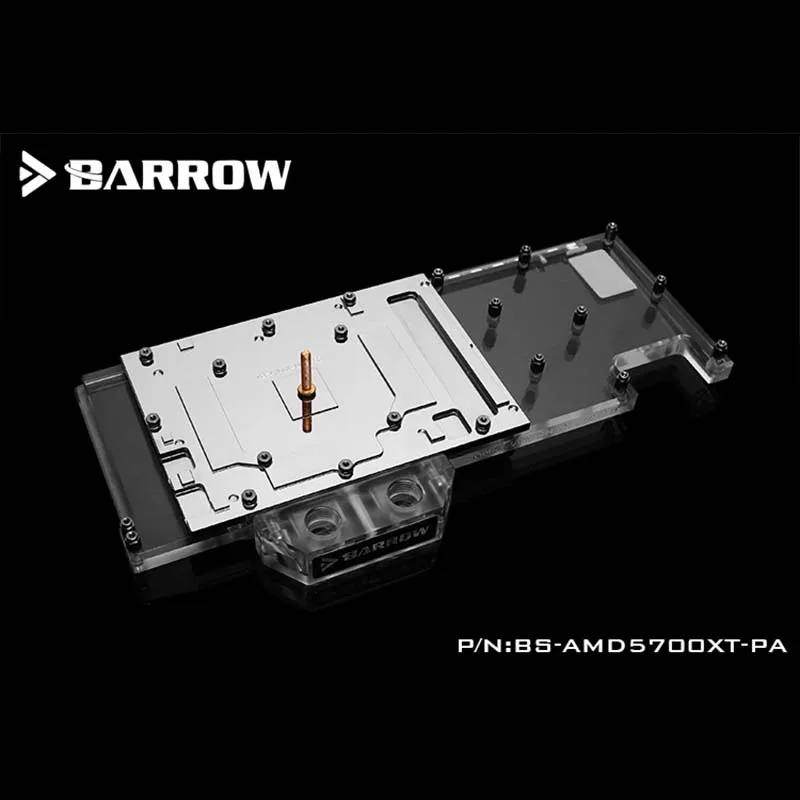 #Special Offers Barrow GPU Water Block for AMD 5700XT Founder Edition Full Cover Graphics Card 5V water cooler