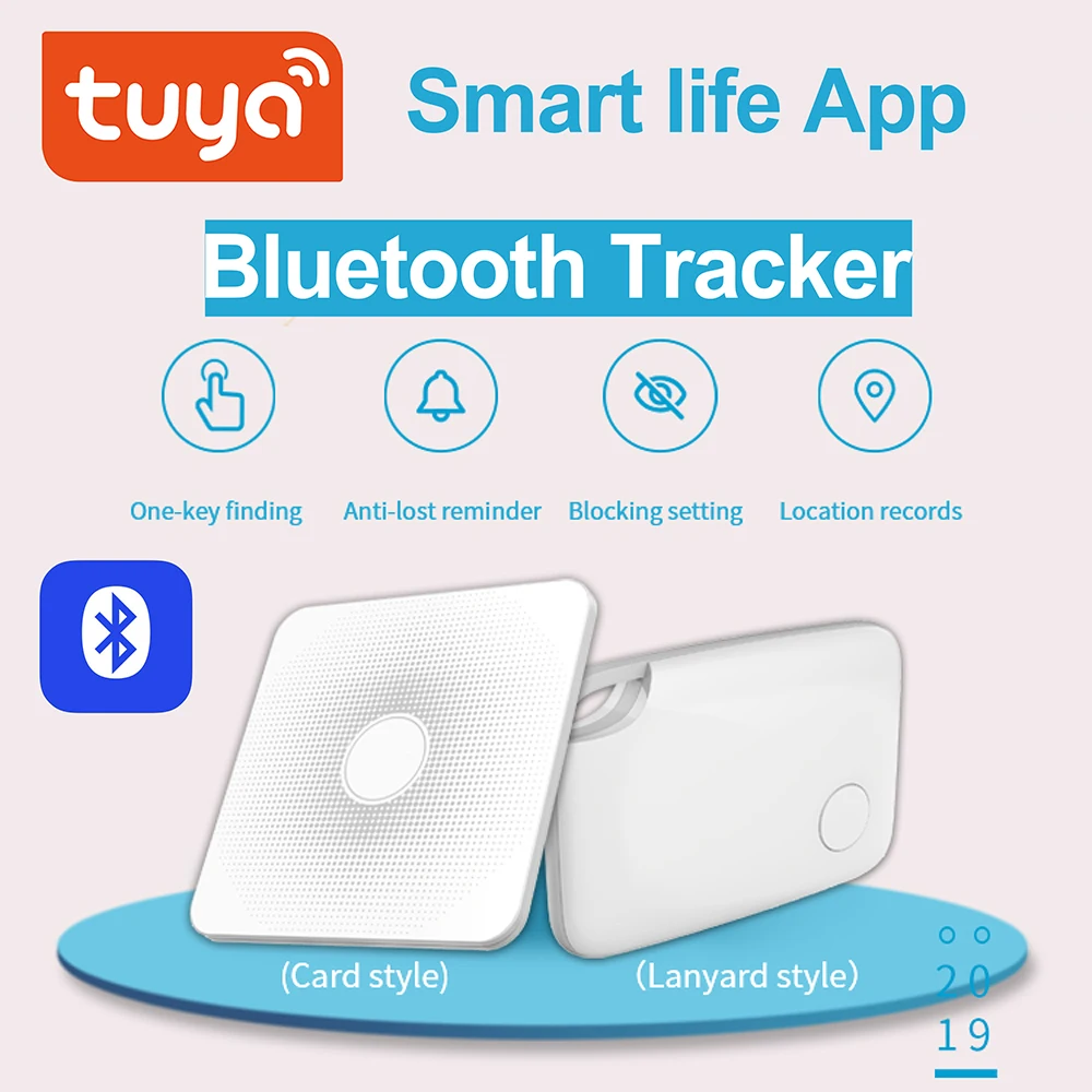 Rastreador inteligente con Bluetooth Antipérdida para niños, localizador de clave de etiqueta, alarma antipérdida