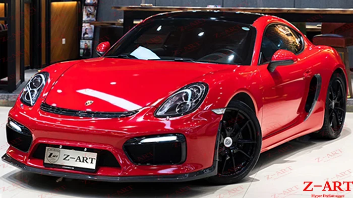 Передний бампер Z ART GT для Porsche Boxster Cayman 2013 2015 лифтинг передний 981 комплект