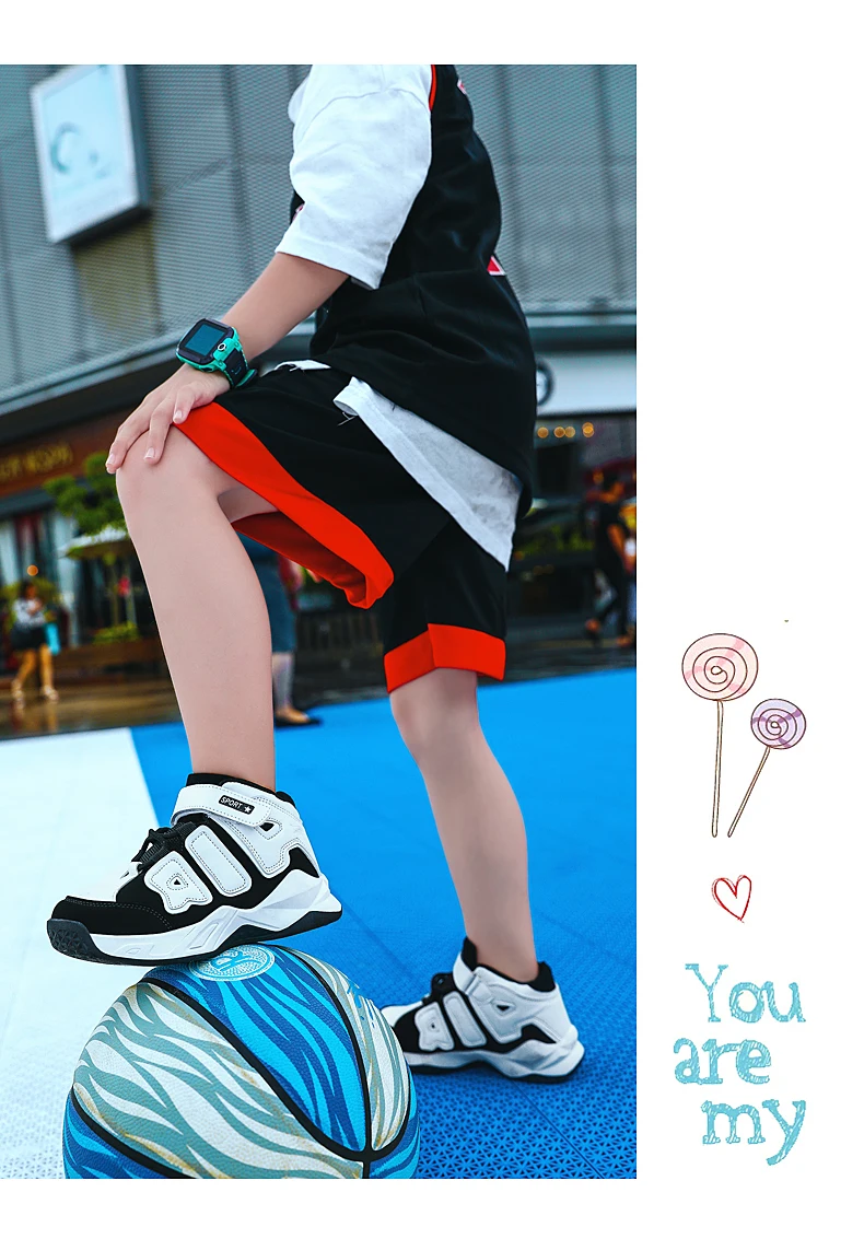 Новинка, Противоударная спортивная обувь для мальчиков, нескользящая Баскетбольная обувь Jordan, дышащая Баскетбольная обувь, размер 28-39