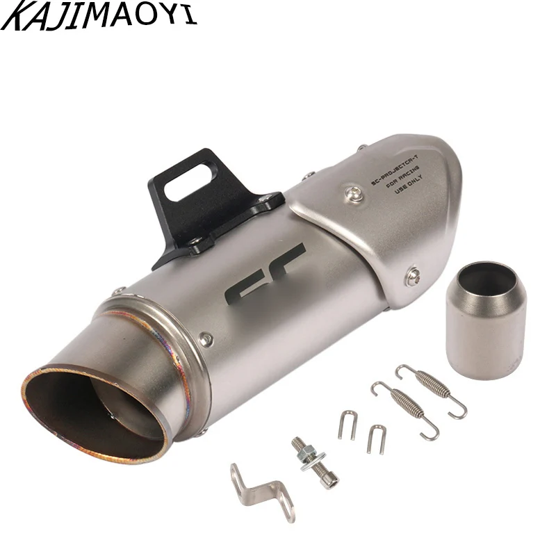 51MM motorcycle pipe exhaust with DB killer Motorcycle Exhaust Pipe Muffler for Exhaust Mufflers Exhaust Pipe - Цвет: B