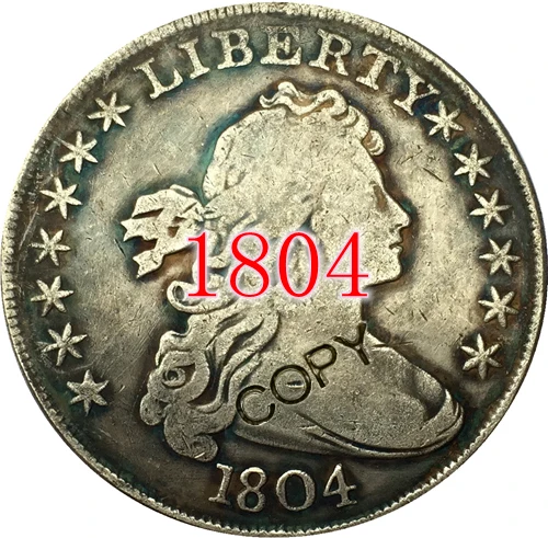 США 1804 драпированный Бюст доллар копия монеты | Дом и сад