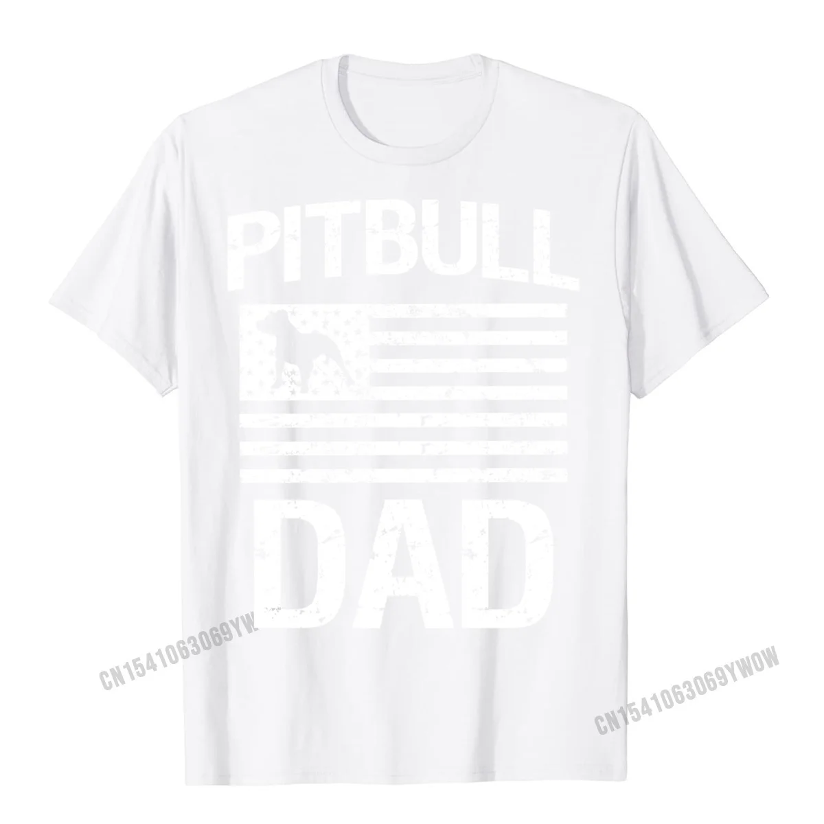 Simple Style Slim Fit Tshirts Dominant Summer Short Sleeve O-Neck Tops & Tees 100% Cotton Fabric Men's Unique Tops & Tees Pitbull Dad Mens Hoodie Pit Bull Dog Flag Sweater gift__334 white