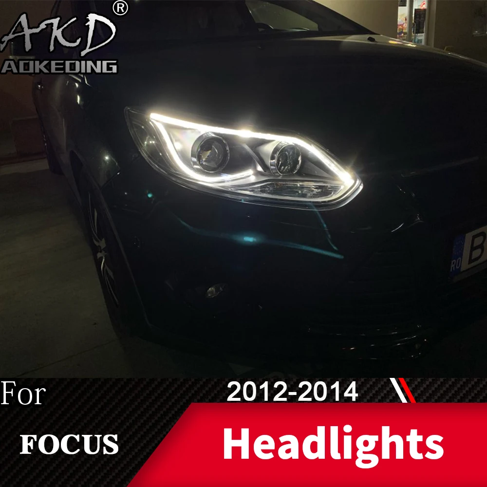 Фара для автомобиля Ford Focus 2012- Focus 3 головной светильник s противотуманный светильник s дневной ходовой светильник DRL H7 светодиодный Биксеноновая лампа автомобильные аксессуары