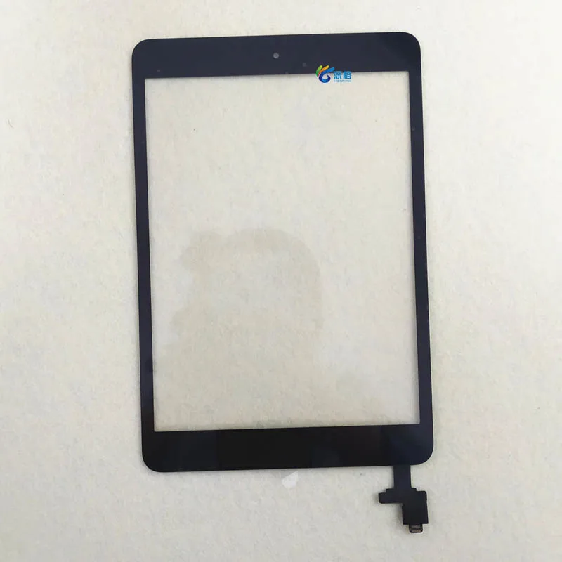 For Mini 1 Black 1 шт. для iPad Mini 1 Mini 2 A1432 A1454 A1455 A1489 A1490 A149 сенсорный экран дигитайзер сенсор+ IC чип Разъем Flex+ кнопка - Цвет: For Mini 1 Black