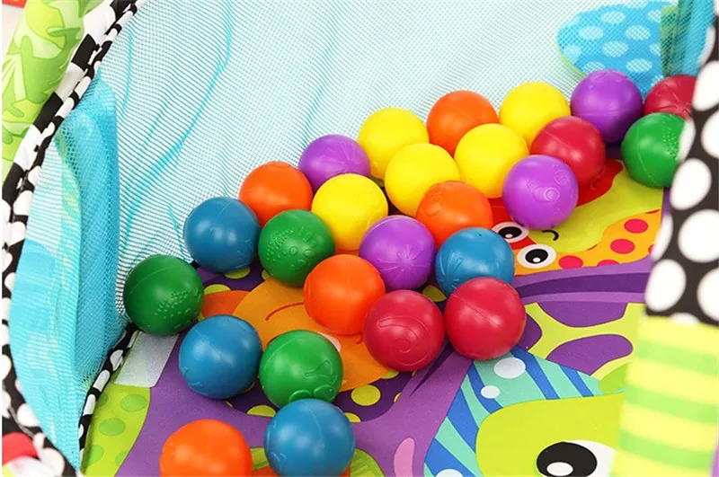 Черепаховое одеяло Infantino Grow-with-Me детские развивающие игры& мяч яма малышей игровой коврик для тренировок всплывающее сетчатое ограждение коврик для ползанья