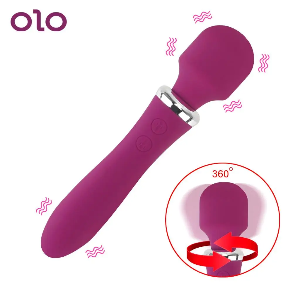 

OLO Dual Motors Vibrators Magic Wand AV Vibrator Clitoris Stimulator G Spot vibrating Dildo Vaginal Massager Sex Toys for Women