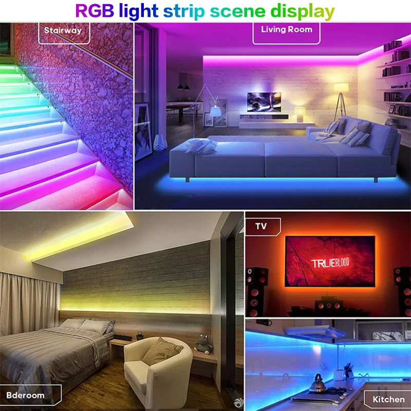 Цветная(RGB) Светодиодные ленты Водонепроницаемый 2835 5 м DC12V ФИТА светодиодный светильник полосы неоновый светодиодный 12V гибкие светодиодные ленты светодиодный пропилен-каучука прокладки с контроллером и переходником