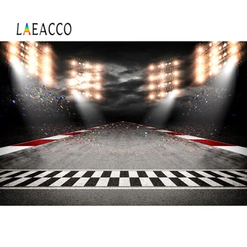 

Laeacco Race Party Photophone Photography Backdrops Customized Boy Birthday Photographic Backgrounds For Photo Studio Decoration
