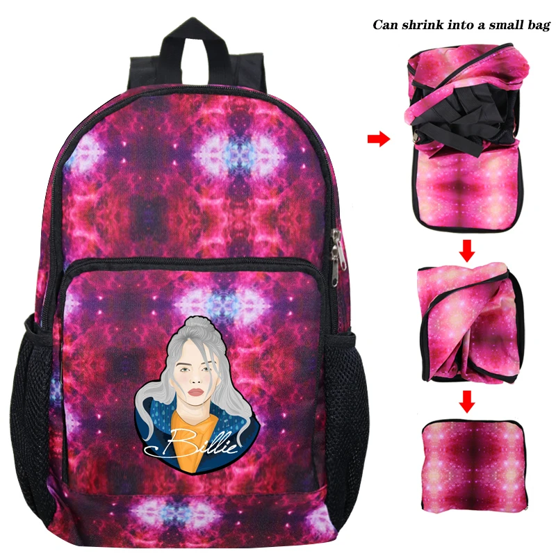 Sac Dos Mochila Billie Eilish рюкзаки для школы для подростков девочек складные сумки для мальчиков женские рюкзаки дорожная сумка для ноутбука - Цвет: B9