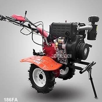 

186FA Diesel Tillage Machine Electric Start Type Micro Rotary Tiller 4-stroke Gasoline Engine Agricultural Weeding Machine 4kw