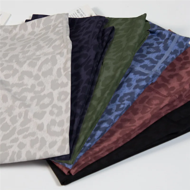 Lulu High Waist Yoga Leggings Leopard Camouflage Print Fitness Women Sport Pants Tight Gym Athletic High-rise Align Buttery Soft