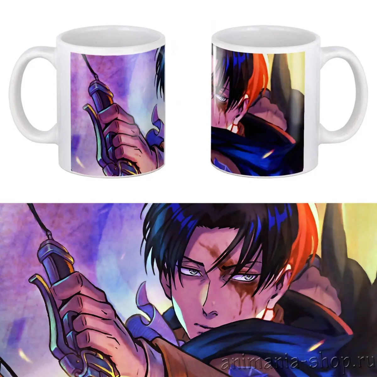 Attack on Titan Cosplay Design Coffee Cup Tea Cup Office Cup Fine Anime  Gifts
