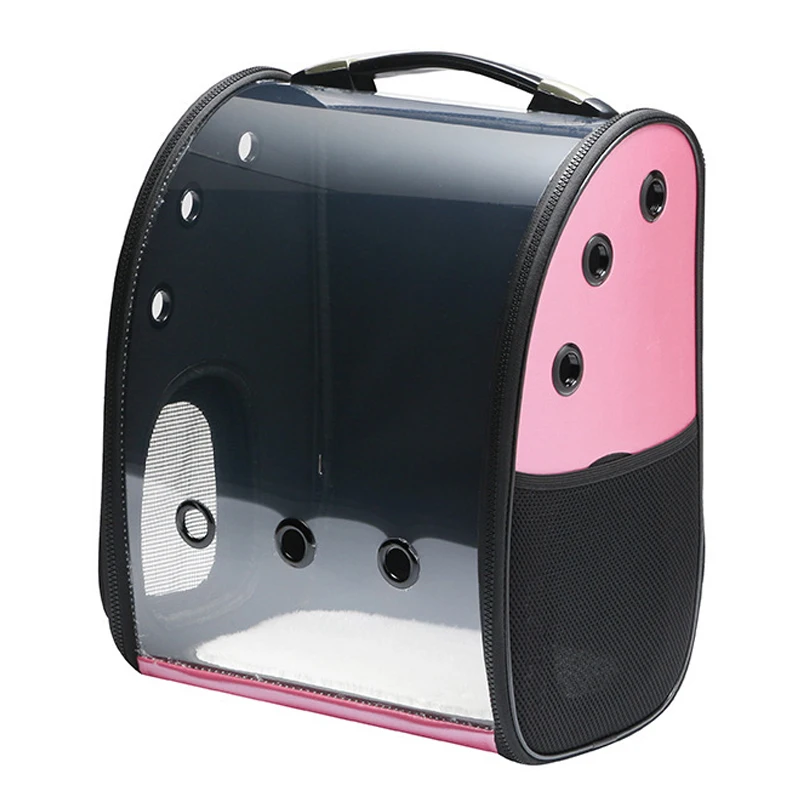 Рюкзак для перевозки животных прозрачная сумка кошка собака уличный для пешего туризма сумка космос астронавт сумка капсула товары для домашних животных Розовый